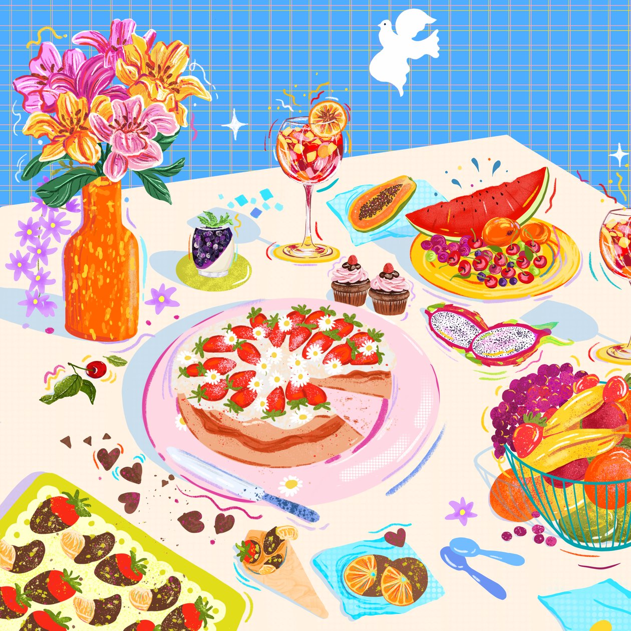 Dulces placeres, 2025 (digital) de Leona Tsiara