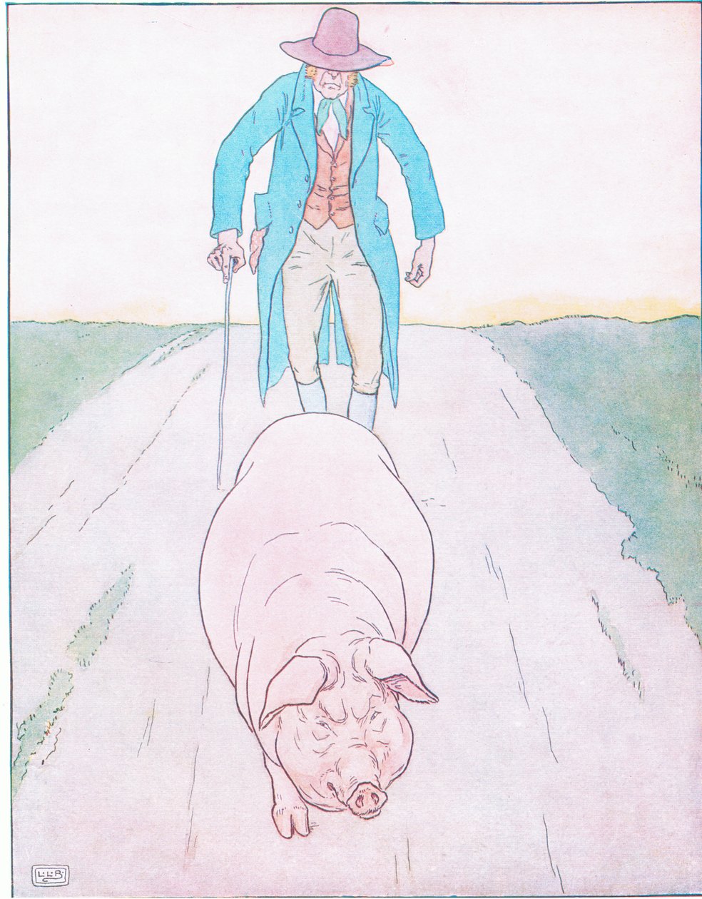 Al mercado, al mercado, a comprar un cerdo gordo de Leonard Leslie Brooke