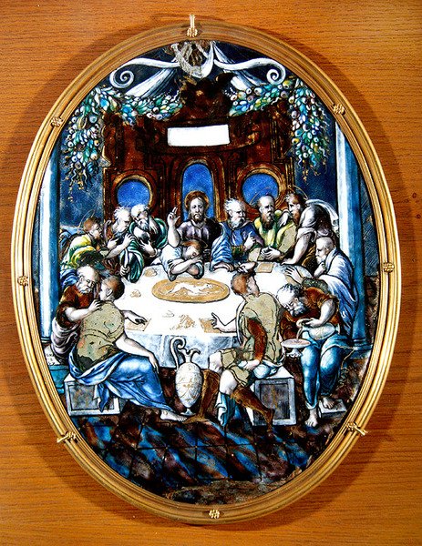 La Última Cena, 1557 de Leonard Limosin