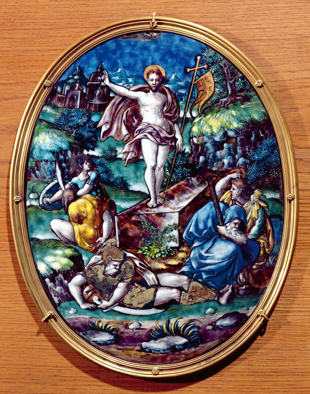 La Resurrección de Cristo, 1557 de Leonard Limosin