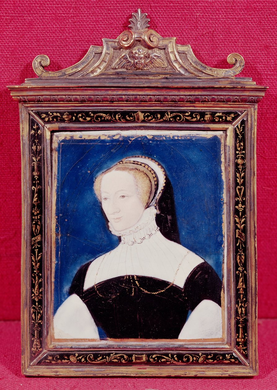 Retrato presumido de Marguerite de Valois (1492-1549) de Leonard Limousin