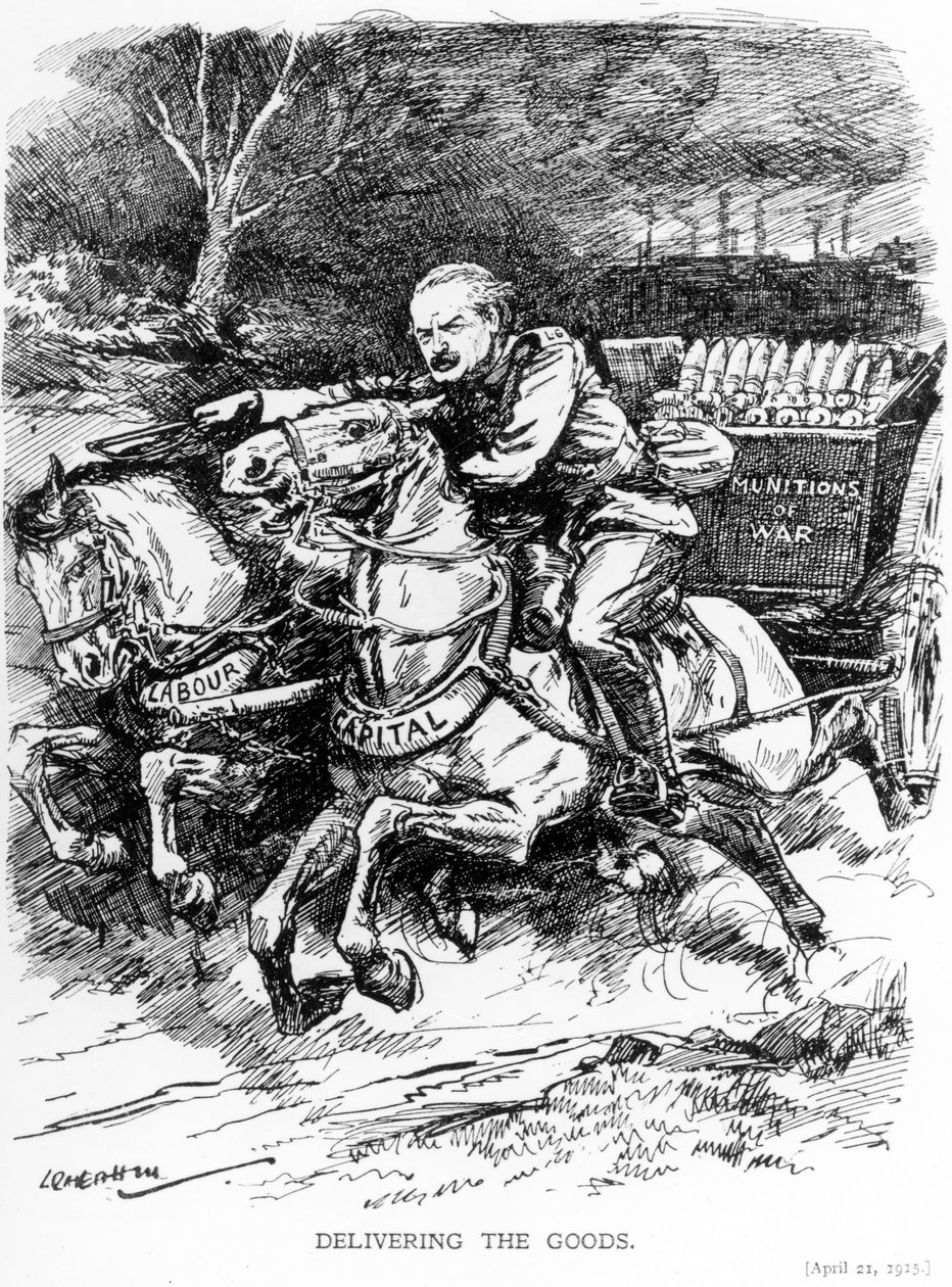 Entregando las mercancías, 1915 de Leonard Raven Hill