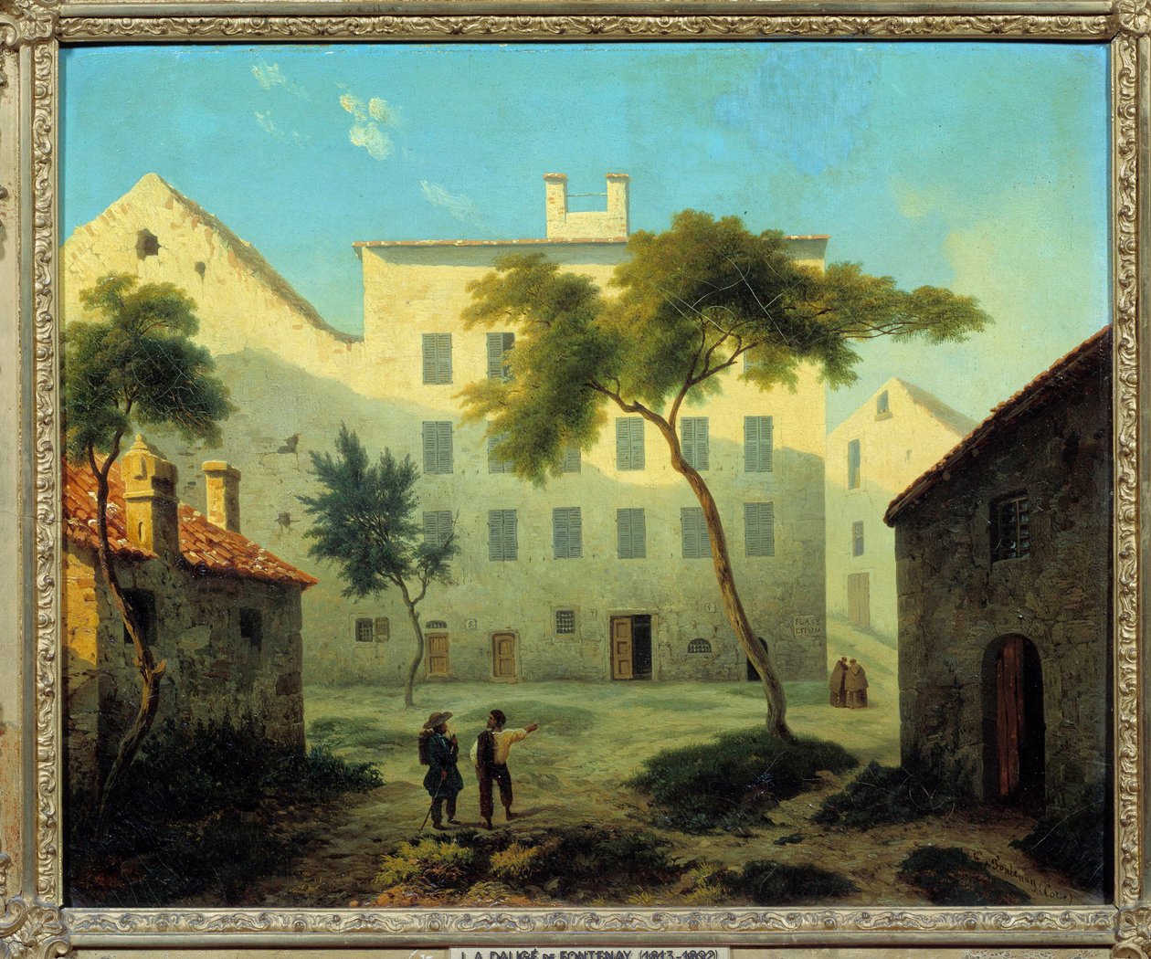 Vista del lugar de nacimiento de Napoleón Bonaparte (1769-1821) en Ajaccio, Córcega de Leonard Alexis Dalige de Fontenay