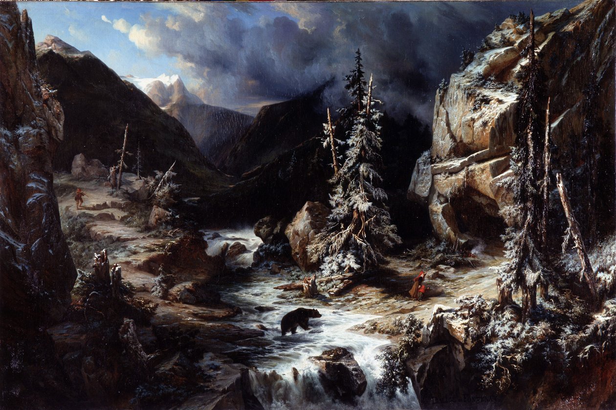 Vista tomada en el camino hacia la Maladeta de Leonard Alexis Dalige de Fontenay