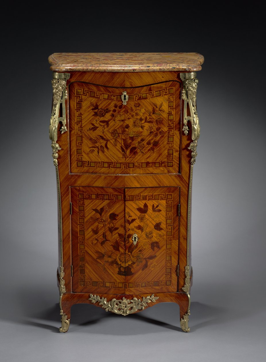 Secretario con tapa abatible, c.1765-1775 de Leonard Boudin