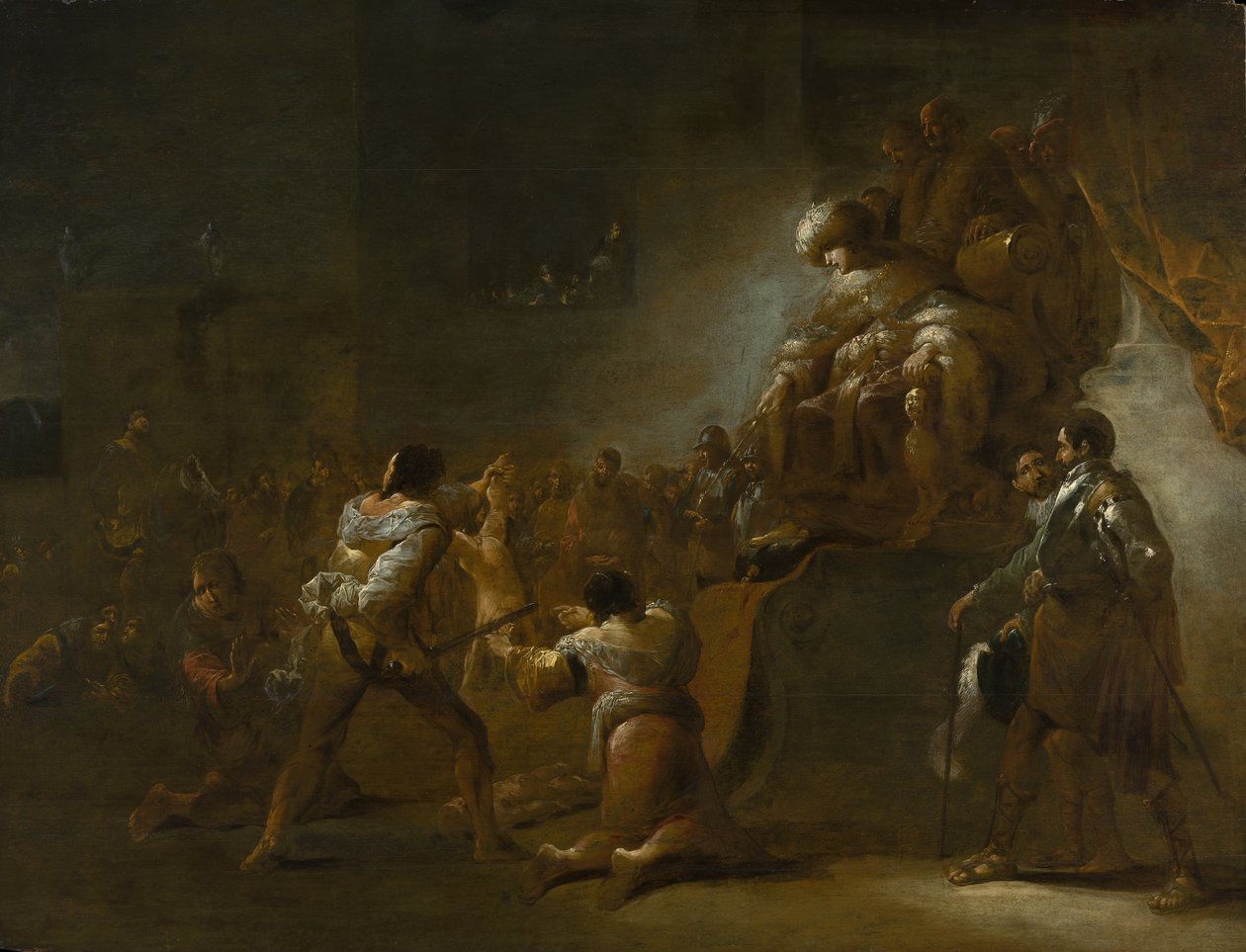 El juicio de Salomón, 1640s de Leonard Bramer