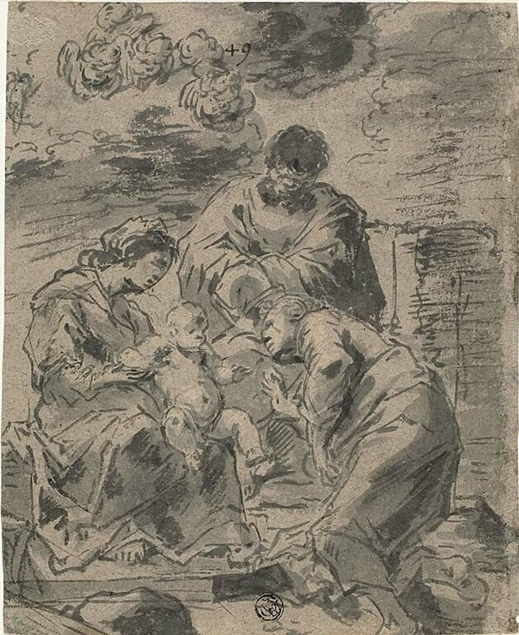 El matrimonio místico de Santa Catalina de Leonard Bramer