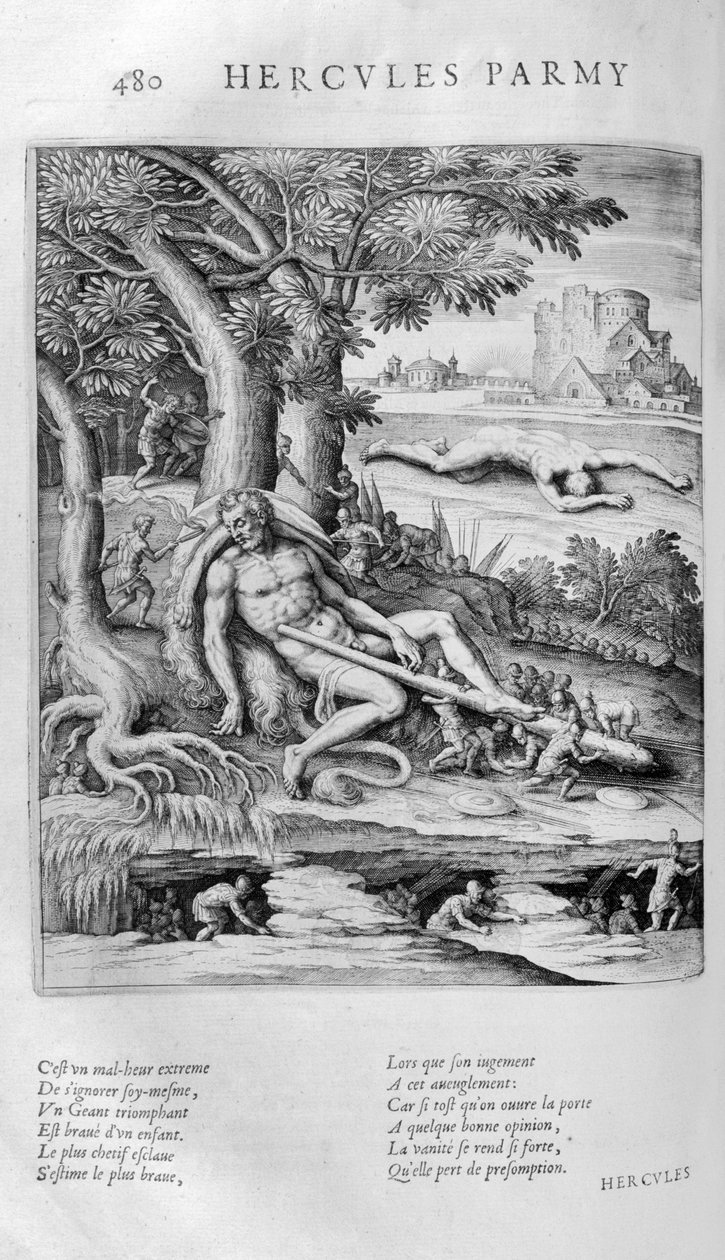 Según la mitología griega, los pigmeos una vez encontraron a Heracles de Leonard Gaultier