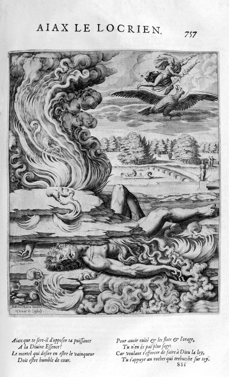 Ayax el Menor, 1615 de Leonard Gaultier