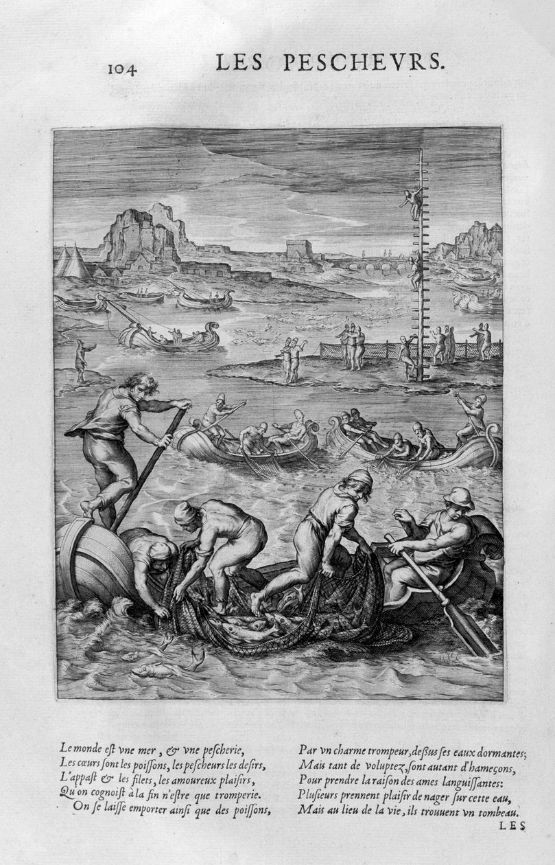 El pescador, 1615 de Leonard Gaultier