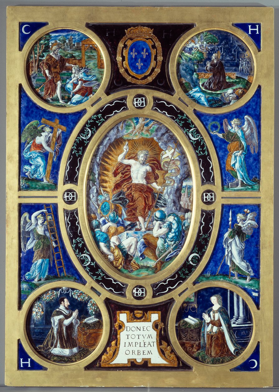 Retablo de la Santa Capilla: la Resurrección de Leonard Limosin
