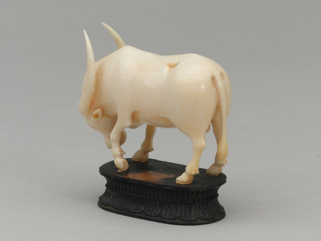 Alfil negro, pieza de ajedrez, India, circa 1820 de Leonard Limousin