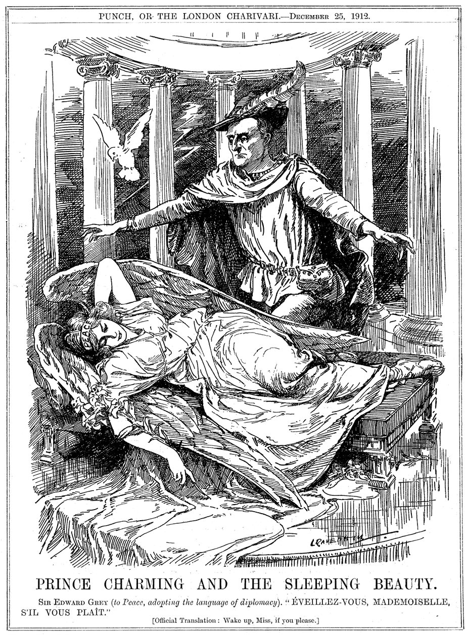 El príncipe encantador y la bella durmiente, 1912 de Leonard Raven-Hill