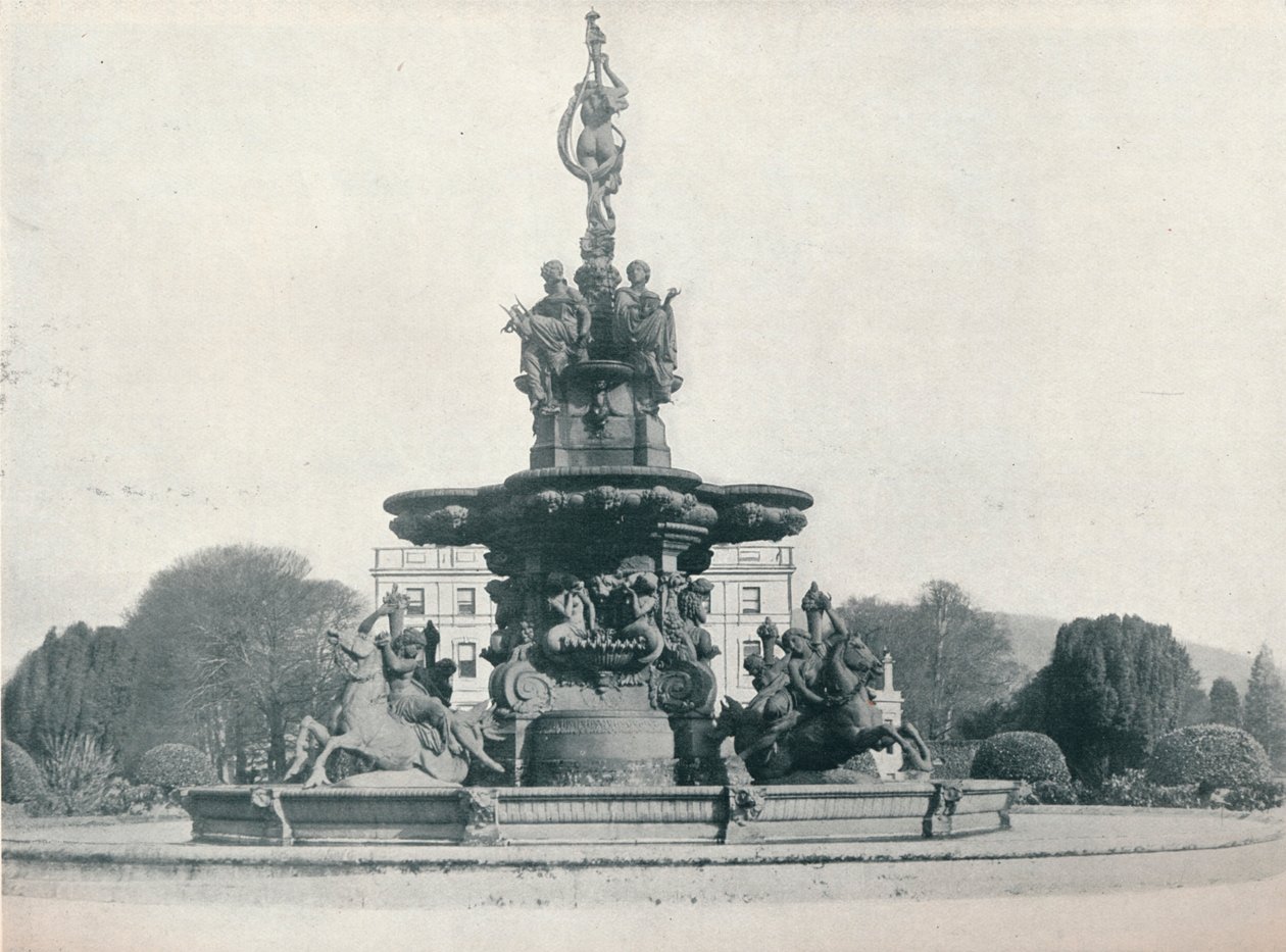 Fuente en Curraghmore, La Residencia del Marqués de Waterford de Leonard Willoughby