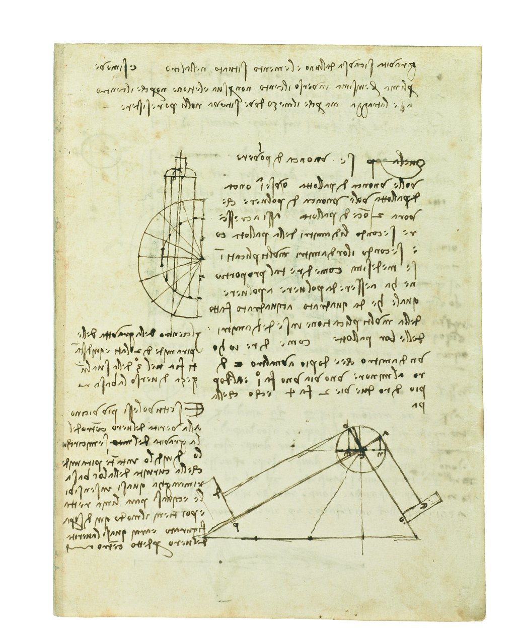 Códice sobre el vuelo de los pájaros, Folio 2 recto de Leonardo da Vinci