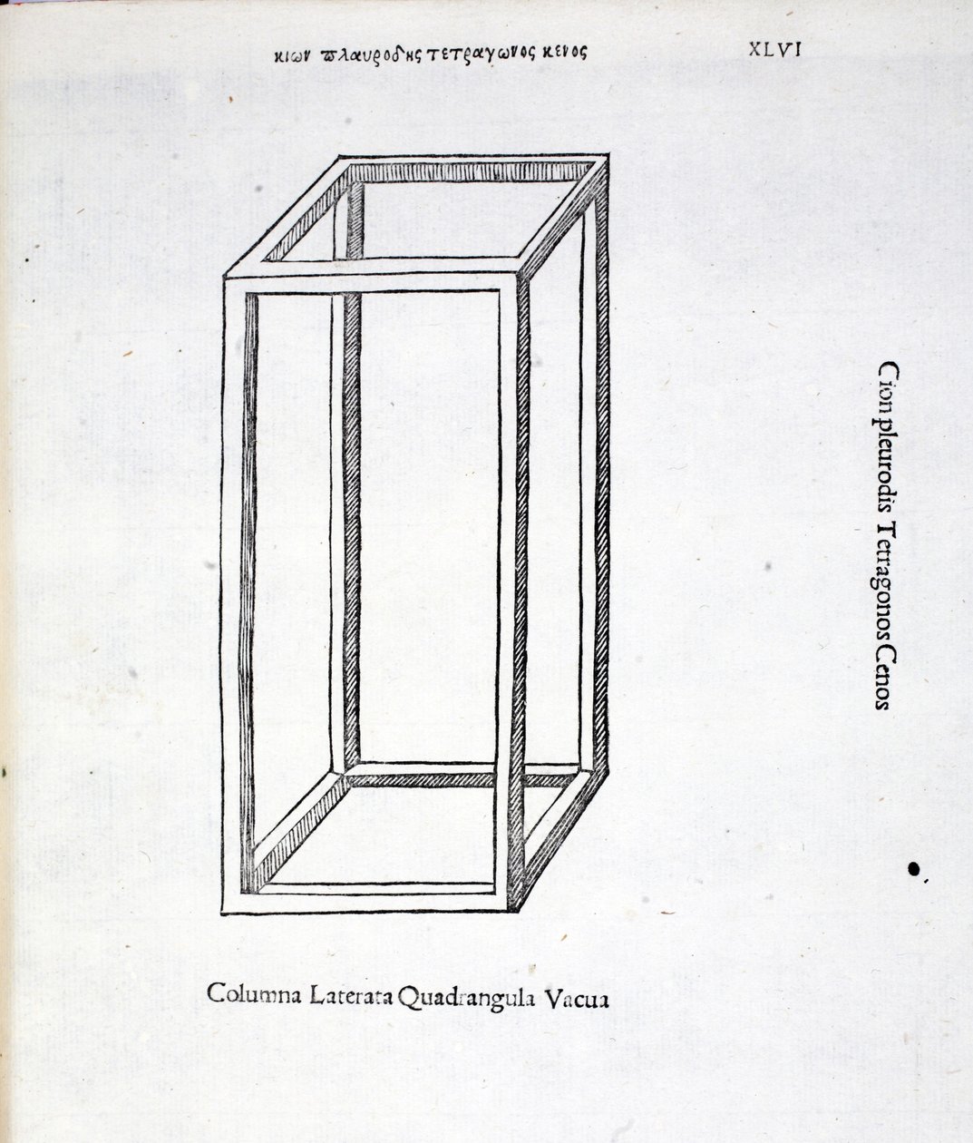 Columna Laterata Quadrangula Vacua, ilustración de 