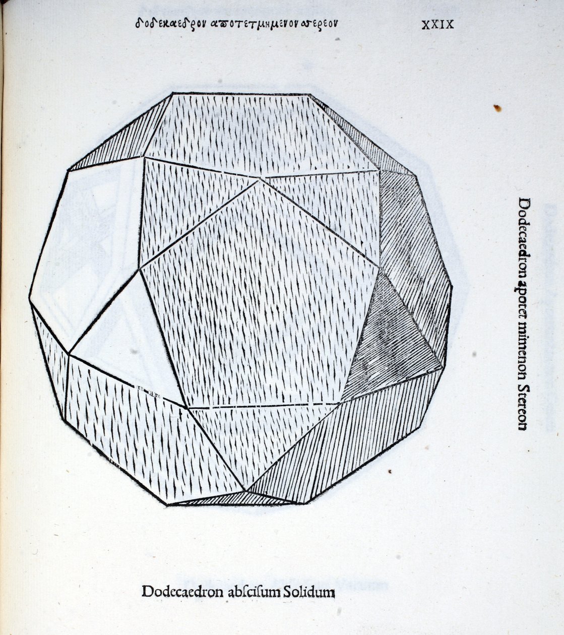 Dodecaedro Absciso Sólido, ilustración de 