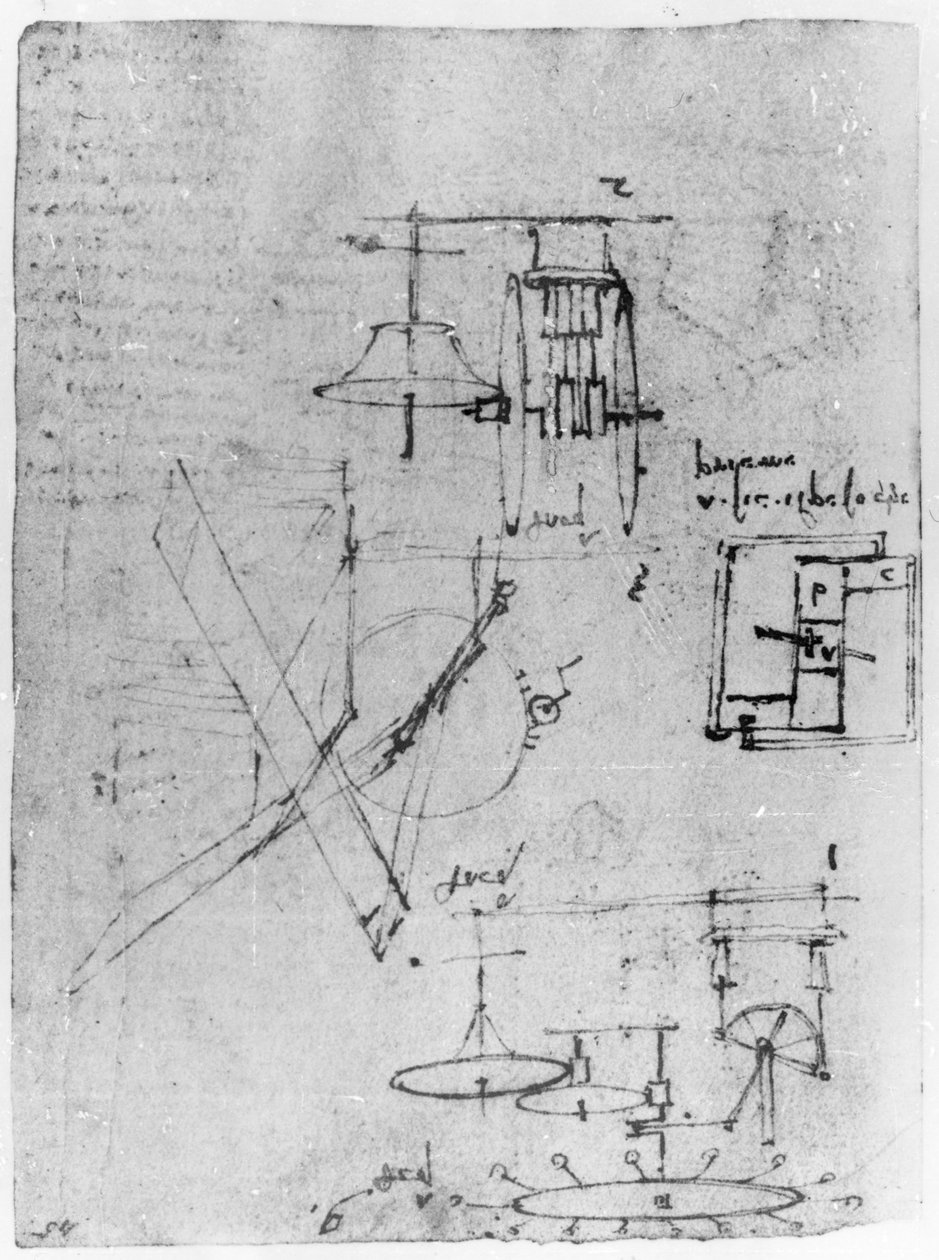 Fol. 45r, del Codex Forster III, 1480s-1494 de Leonardo da Vinci