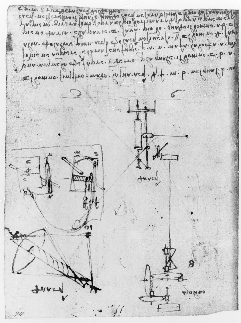 Fol. 46v, del Codex Forster III, 1480s-1494 de Leonardo da Vinci