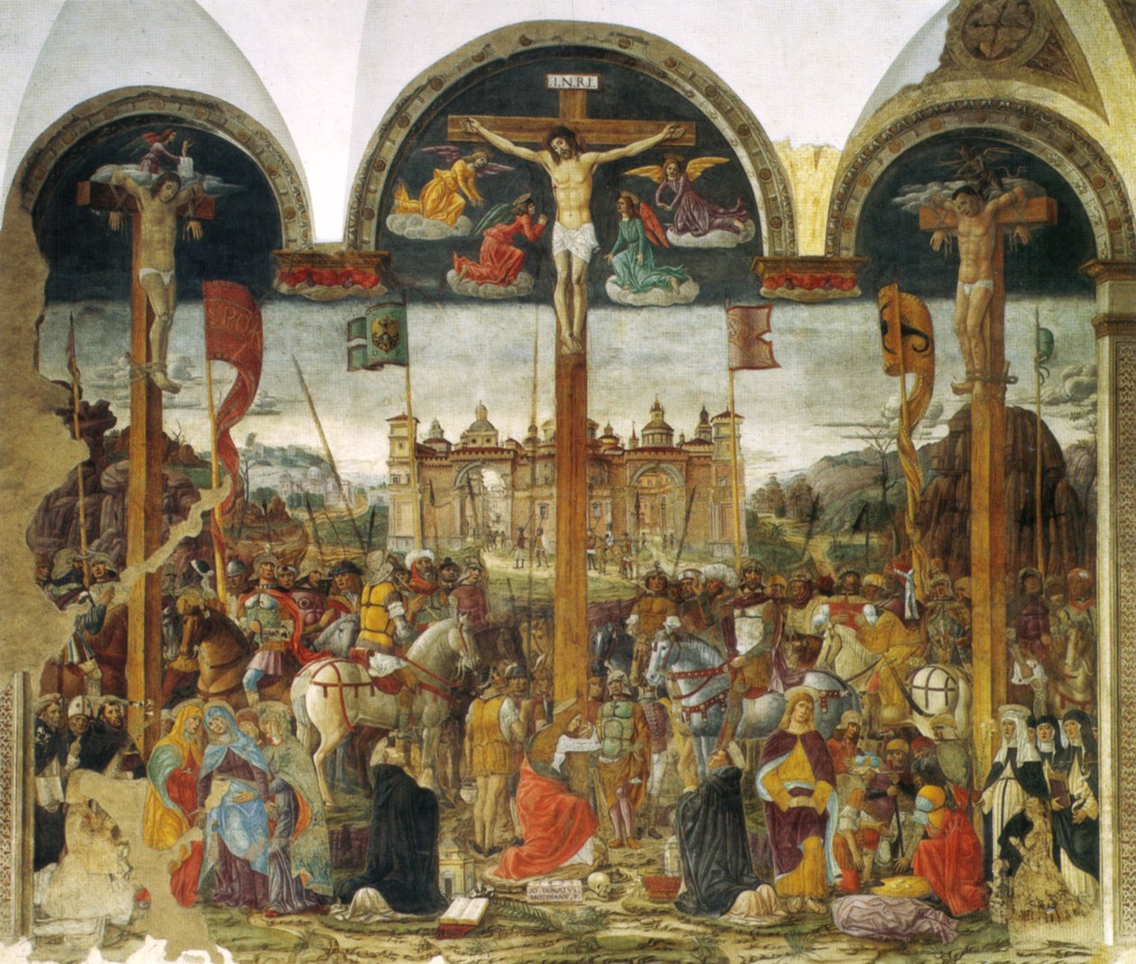 Montorfano, crucifixión de Leonardo da Vinci