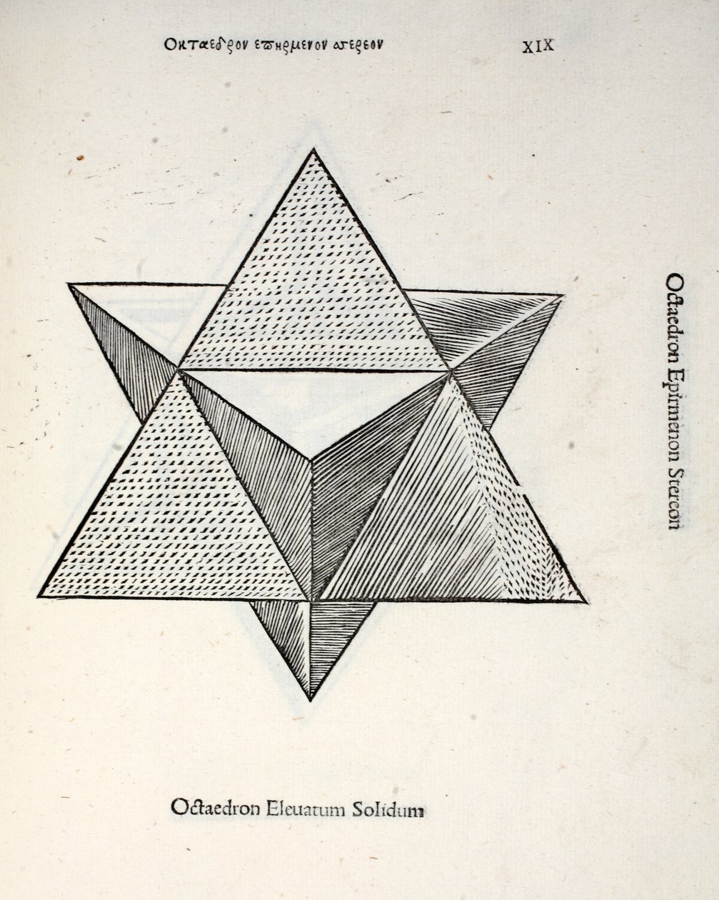 Octocedron elevatum solidum, ilustración de 