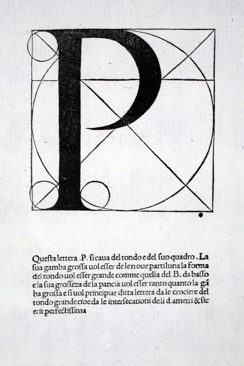 P, ilustración de 