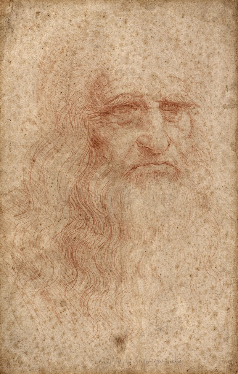 Autorretrato, c. 1515-16 de Leonardo da Vinci