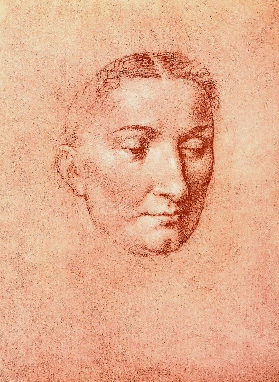 Estudio para la cabeza de un santo de Leonardo da Vinci