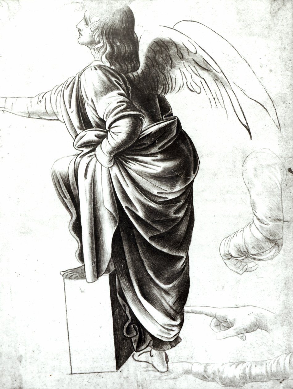 Estudio de un ángel de Leonardo da Vinci