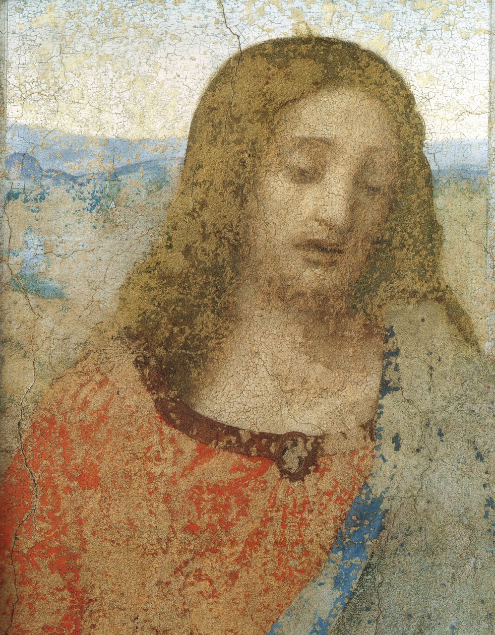 La Última Cena (detalle) de Leonardo da Vinci