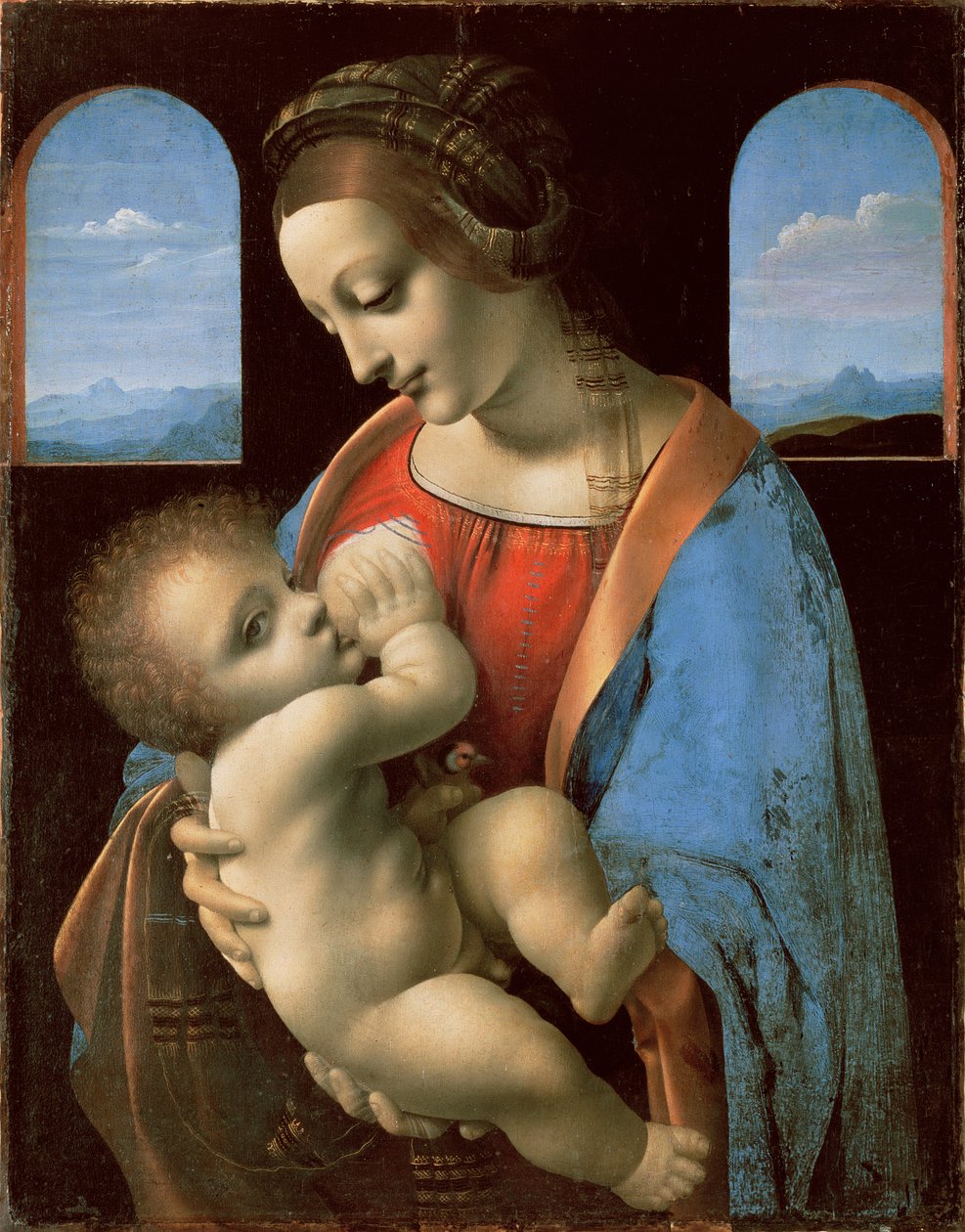La Madonna Litta, c.1490 de Leonardo da Vinci