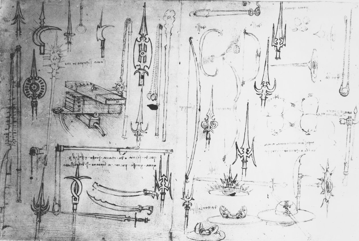 Armas y escudos, c.1487-88 de Leonardo da Vinci