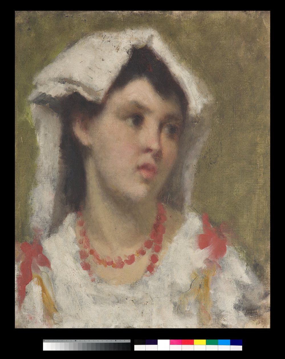 Retrato de una joven de Ciociaria de Leonardo Bazzaro