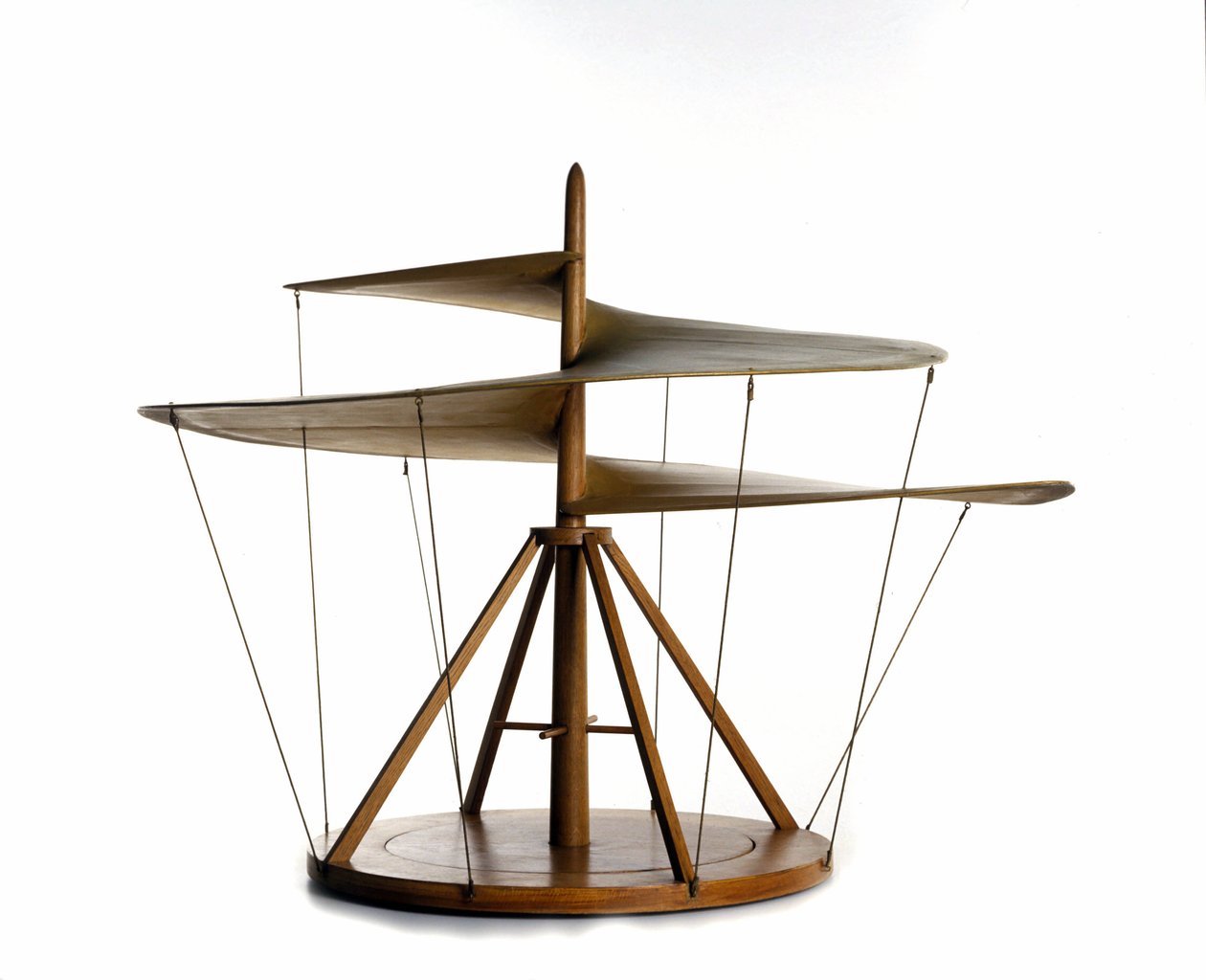 Modelo del tornillo aéreo de Leonardo da Vinci de Leonardo da (after) Vinci