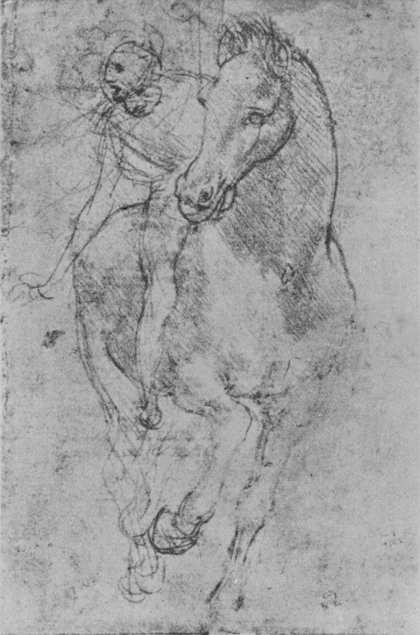 Un Jinete, c1480 1945 de Leonardo da Vinci