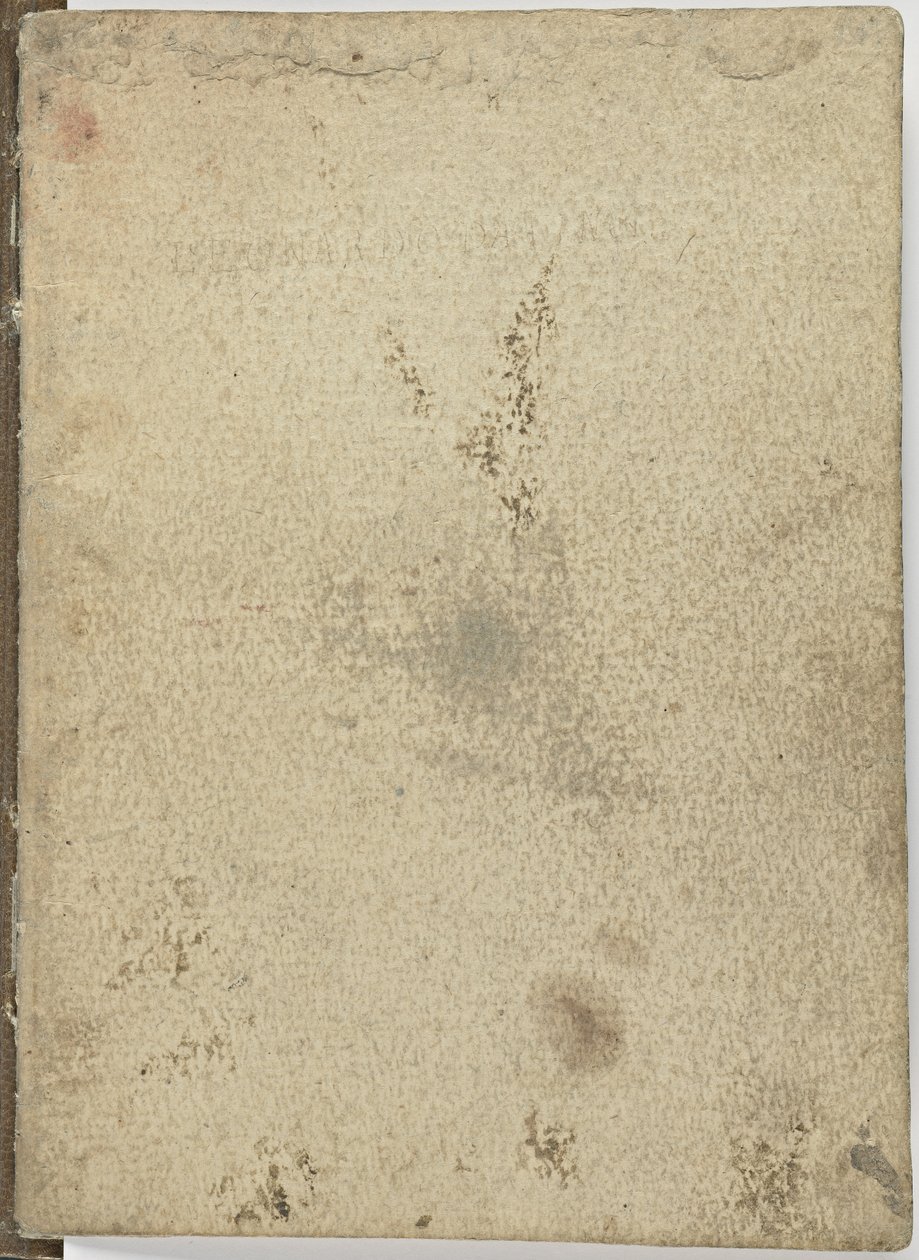 Código de vuelo de aves, c. 1505-06, manuscrito en papel, cc. 18, Cubierta IV de Leonardo da Vinci