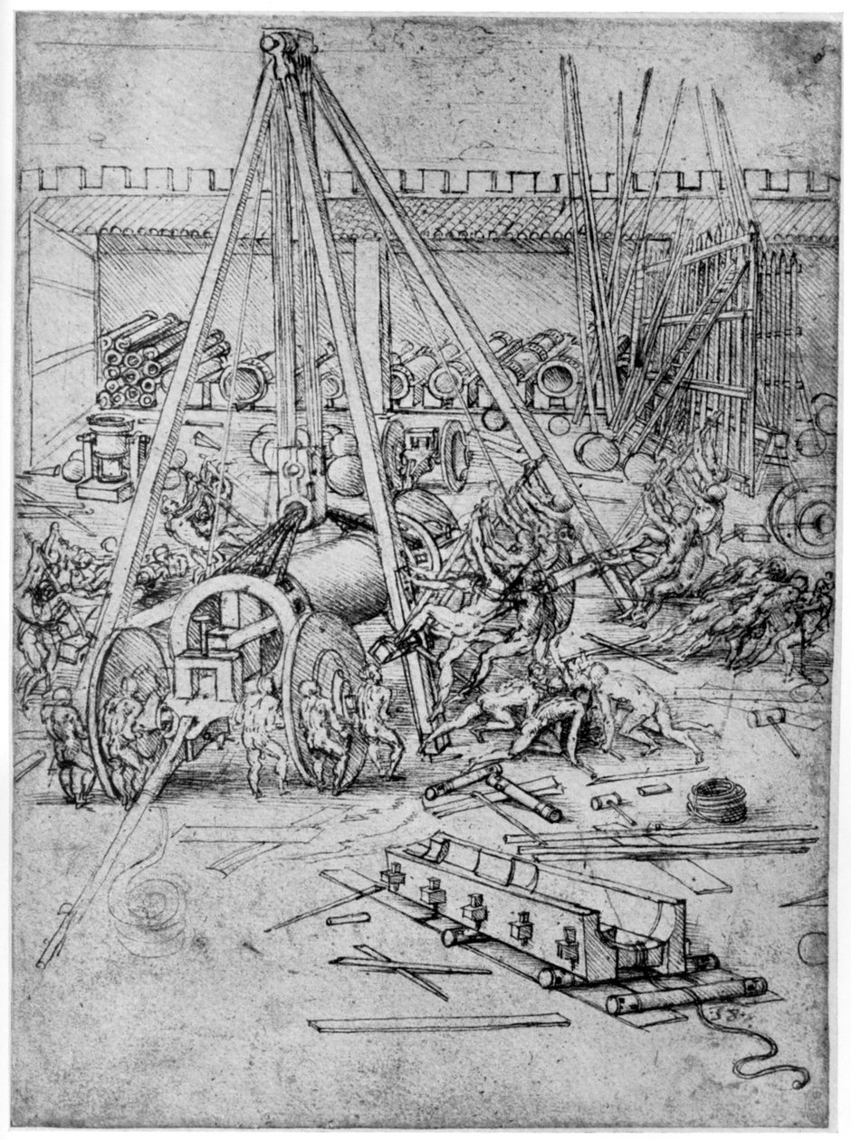 Fundición de cañones, 1487 1954 de Leonardo da Vinci