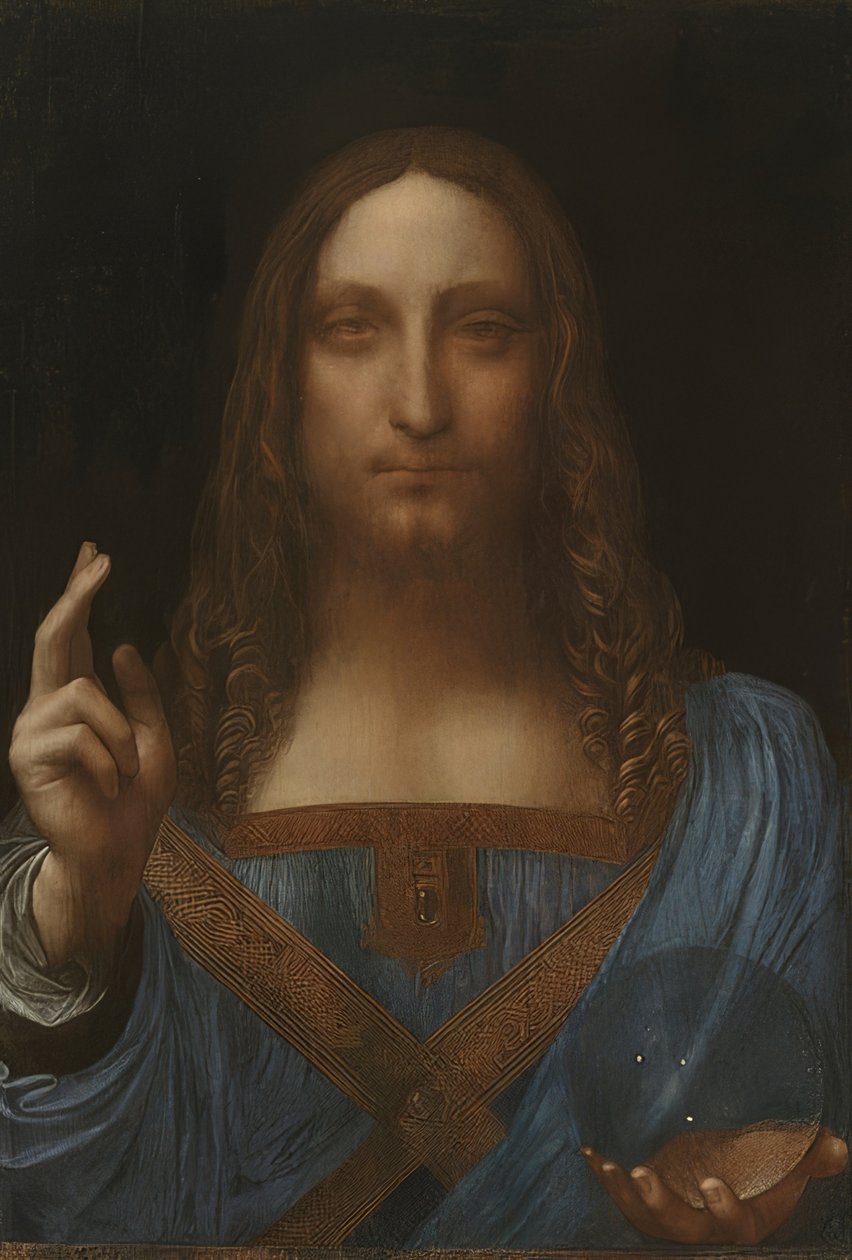 Cristo el Redentor (Salvator Mundi). Hacia 1499-1500 de Leonardo da Vinci