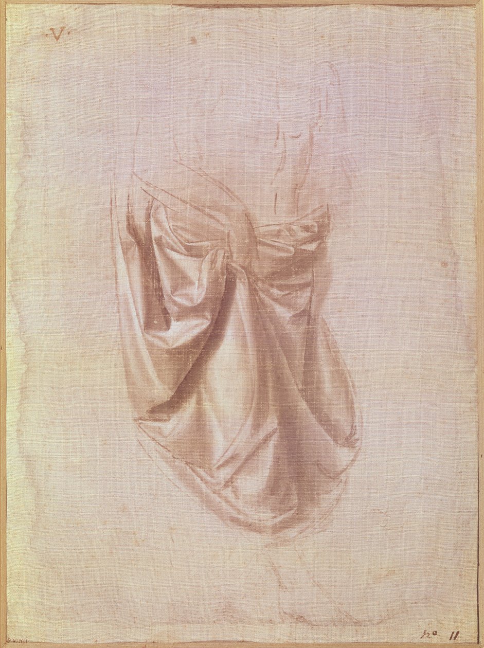 Estudio de drapeado de Leonardo da Vinci