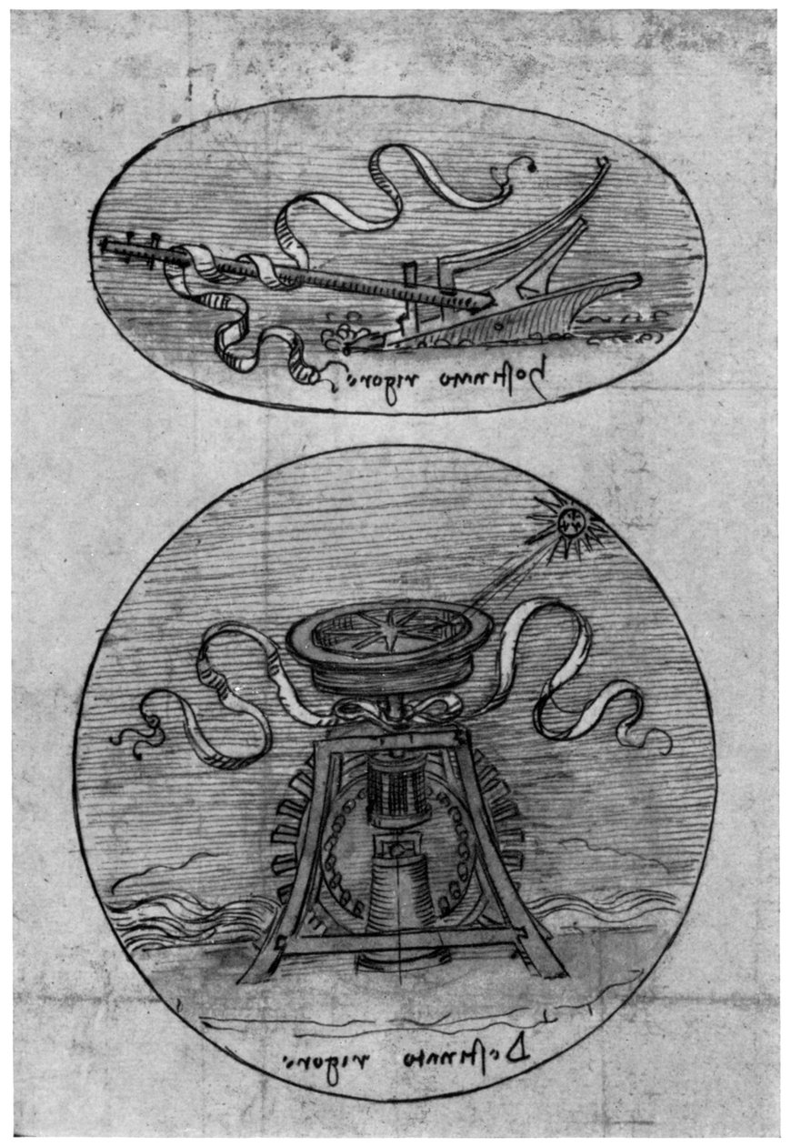 Emblema, Hostinato Rigore (detalle), finales del siglo XV o principios del siglo XVI 1954 de Leonardo da Vinci