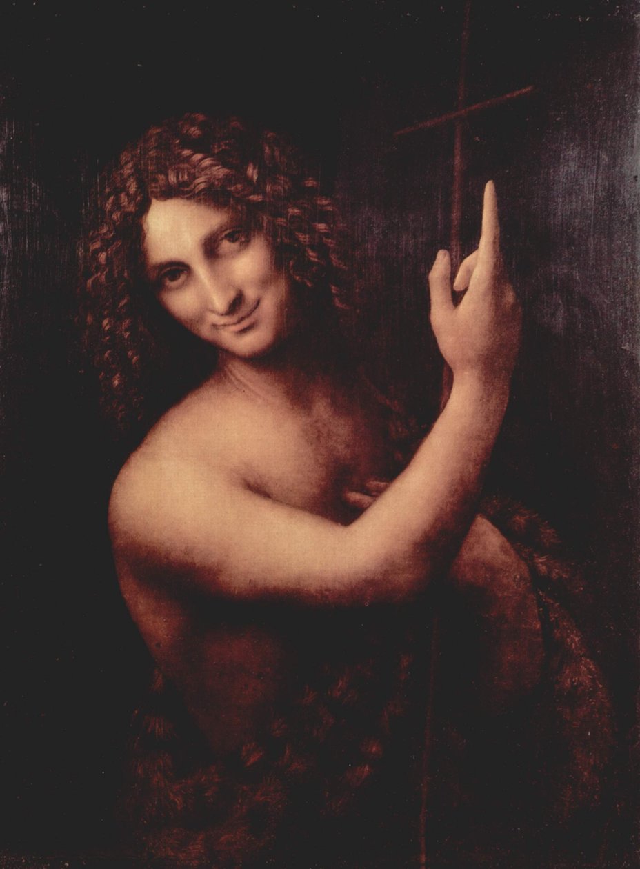 Francés:  Saint Jean Baptiste San Juan Bautista de Leonardo da Vinci