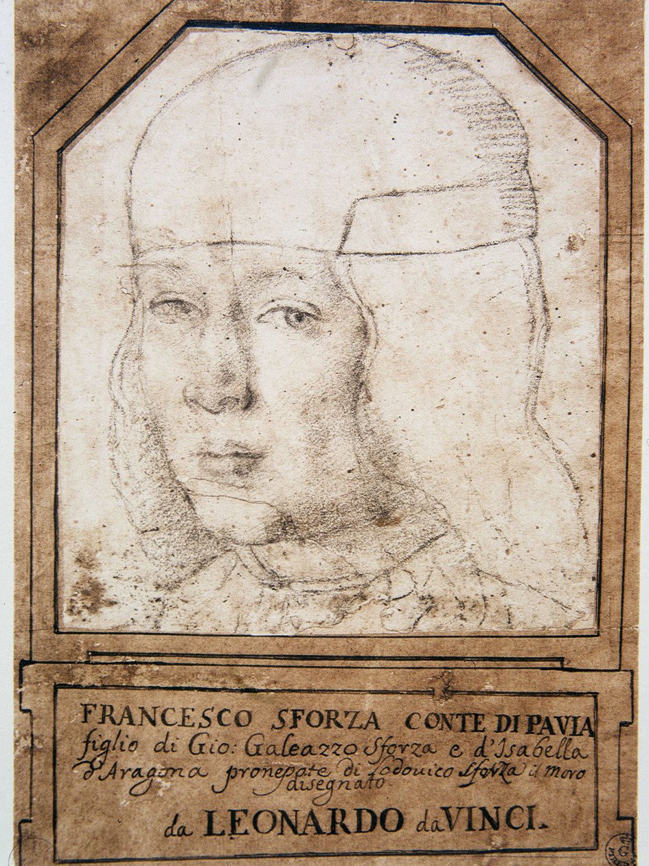 Retrato de Francisco Sforza (1491-1512), hijo de Gian Galeazzo Maria Sforza (1469-1494), Duque de Milán de Leonardo da Vinci