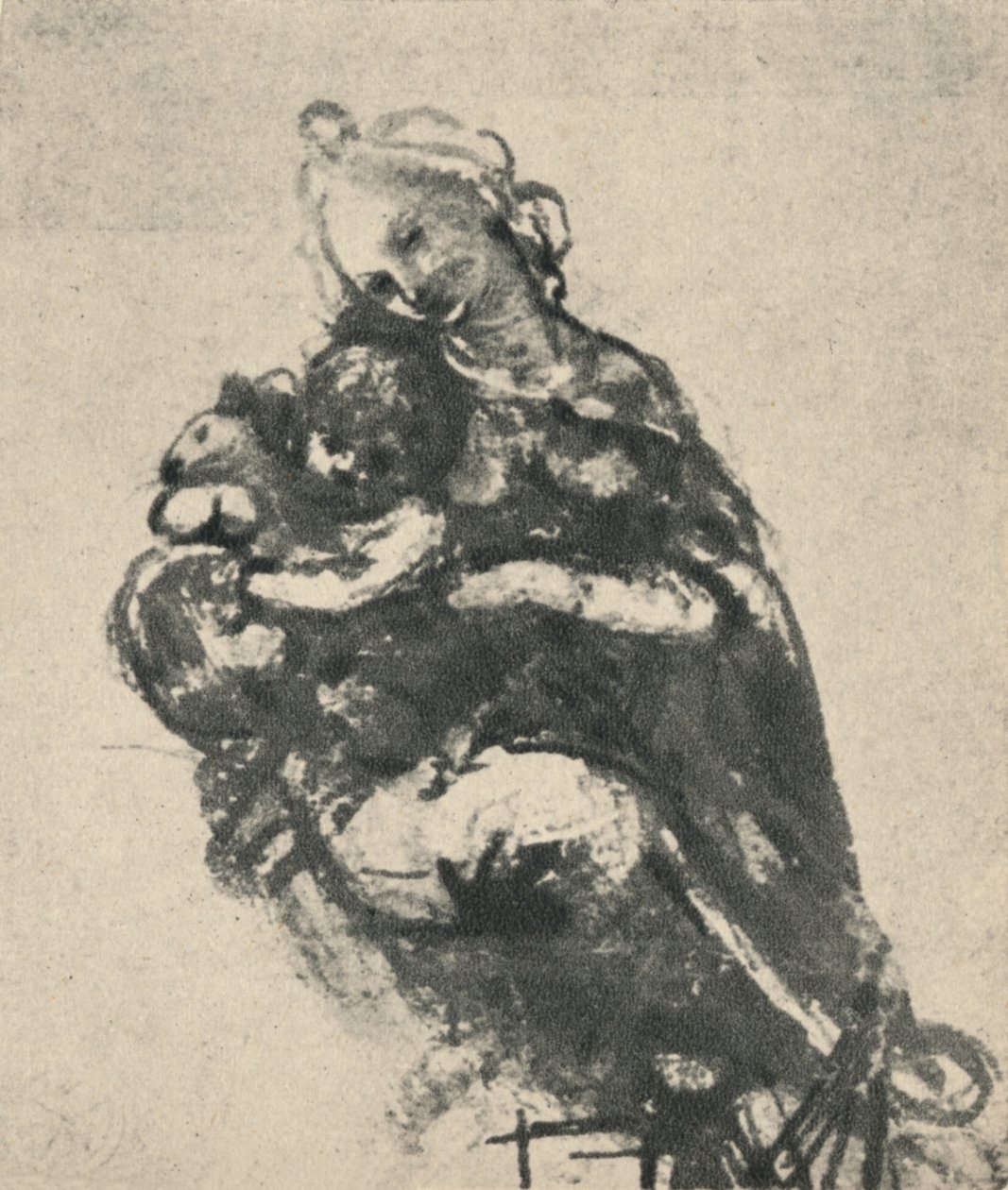 Madonna y el Niño con un gato, c1475 1945 de Leonardo da Vinci