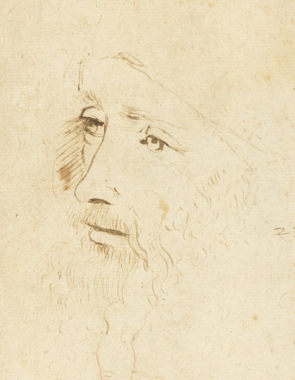 Retrato de Leonardo da Vinci, ca 1518 de Leonardo da Vinci,