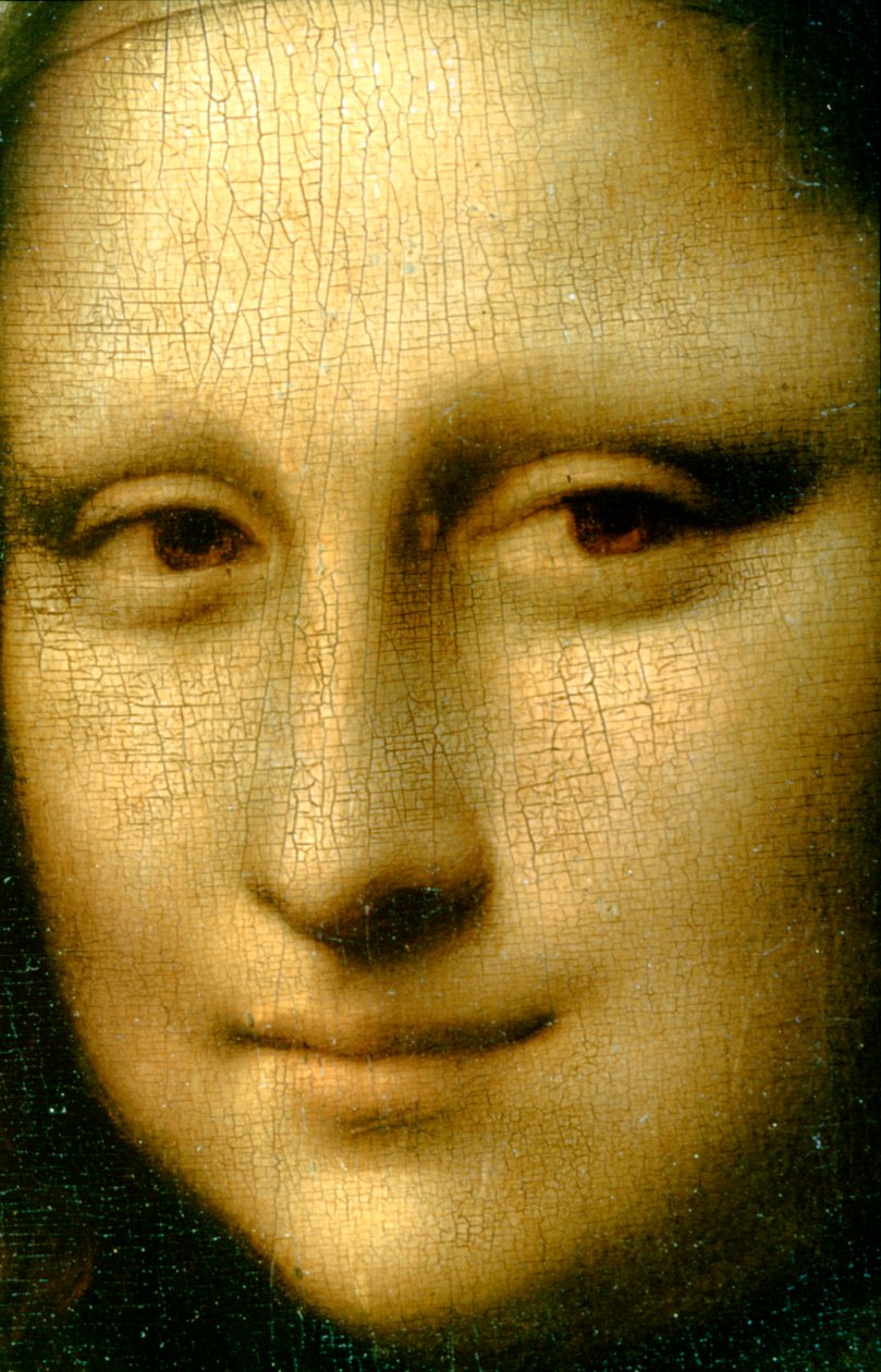 Retrato de Mona Lisa (detalle), 1503-1506 de Leonardo da Vinci