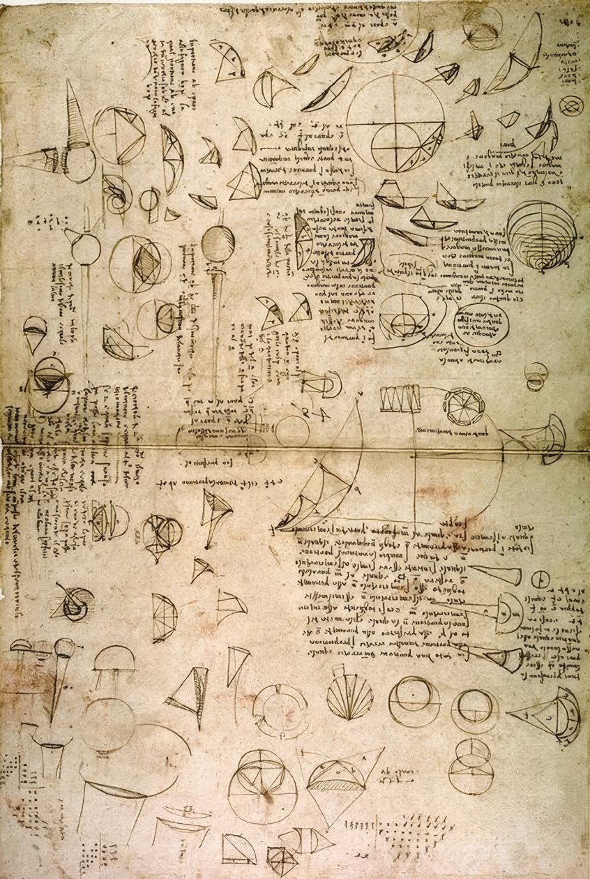La cuadratura del círculo de Leonardo da Vinci