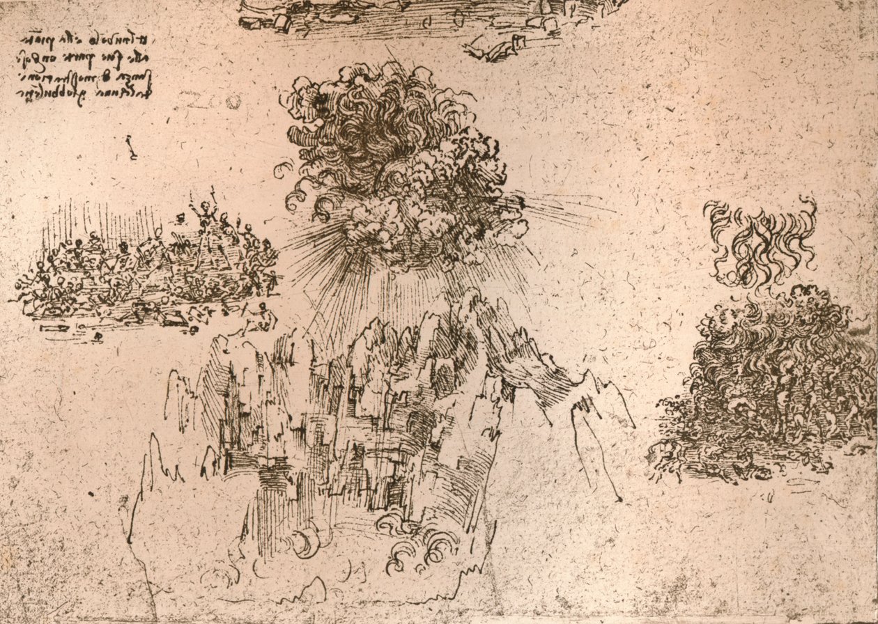 Representación de fenómenos naturales, c1472-c1519, 1883 de Leonardo da Vinci