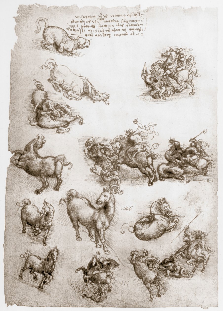 San Jorge y el Dragón de Leonardo da Vinci