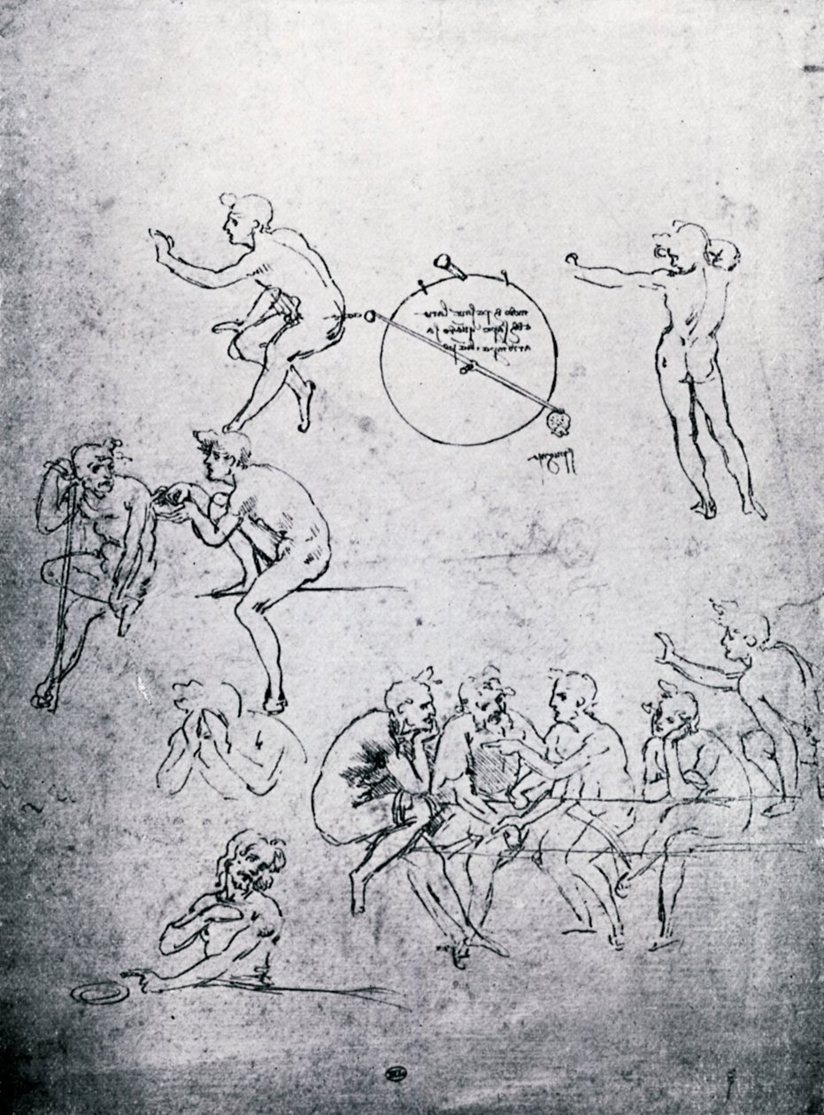 Estudios para La adoración de los magos y La última cena, siglo XV 1930 de Leonardo da Vinci
