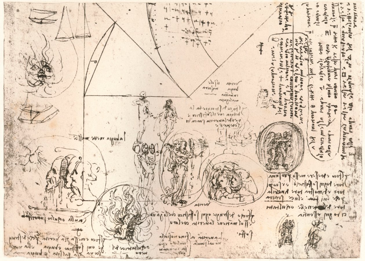 Estudios de emblemas, c1472-c1519 1883 de Leonardo da Vinci